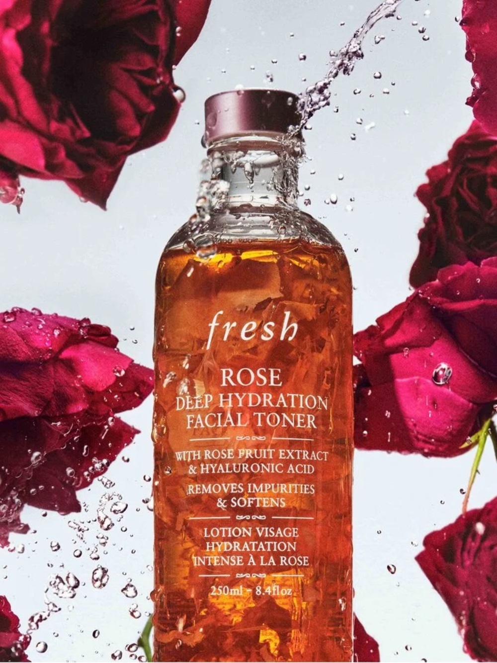 fresh Rose Deep Hydration Facial Toner, Full Size, NWOB